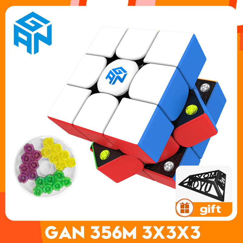 لغز المكعب السحري المغناطيسي ، لعبة احترافية ، Gancube ، GAN356 M ، 3x3x3 ، GAN im M ، أصلي