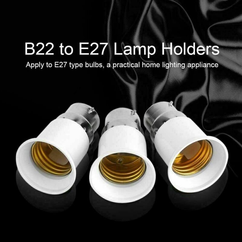 محول مقبس إضاءة B22 إلى E27 ، قاعدة مصباح حربة ، حامل مسامير لمبة ، مصباح موفر للضوء ، قواعد مصباح هالوجين ، 3A ، 47 V