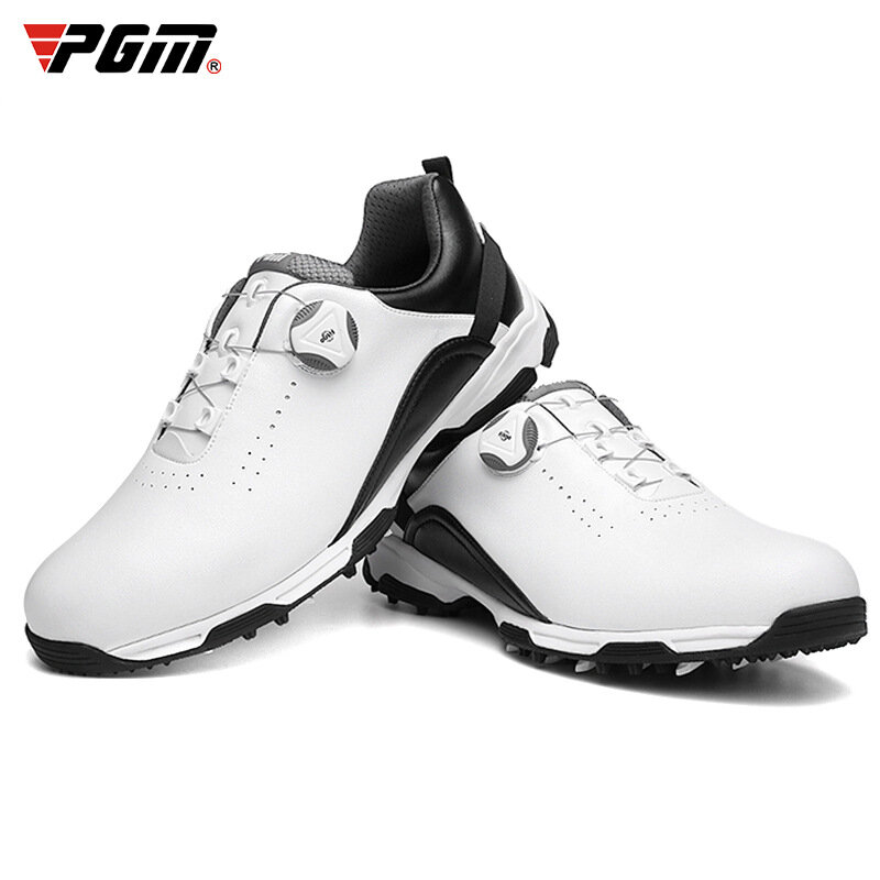 PGM أحذية الغولف الرجال مقاوم للماء تنفس أحذية الغولف الذكور الدورية أربطة الحذاء أحذية رياضية عدم الانزلاق المدربين XZ143