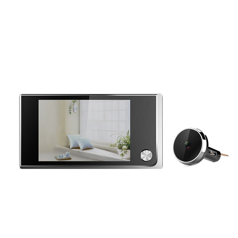 باب عارض الفيديو الرقمي ثقب العين في الباب مع كاميرا 3.5 بوصة شاشة عرض لحماية أمن الوطن