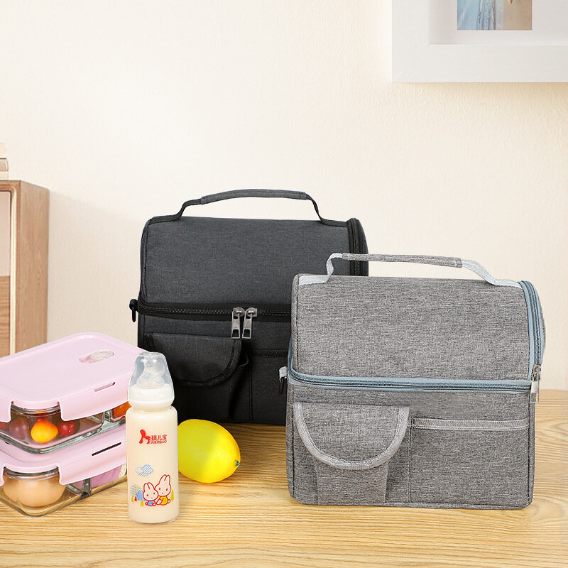 صندوق غداء معزول حراري محمول ، حقيبة يد ببرودة ، حقيبة بينتوه ، حاوية عشاء ، أكياس تخزين طعام خارجية