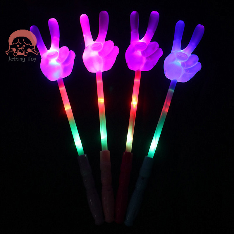 LED متوهجة الاصبع عصا سحرية عصا للأطفال ، لعبة البريق ، ضوء الحفل ، النشاط والدعائم لعبة ، عقال للطفل ، 1 قطعة