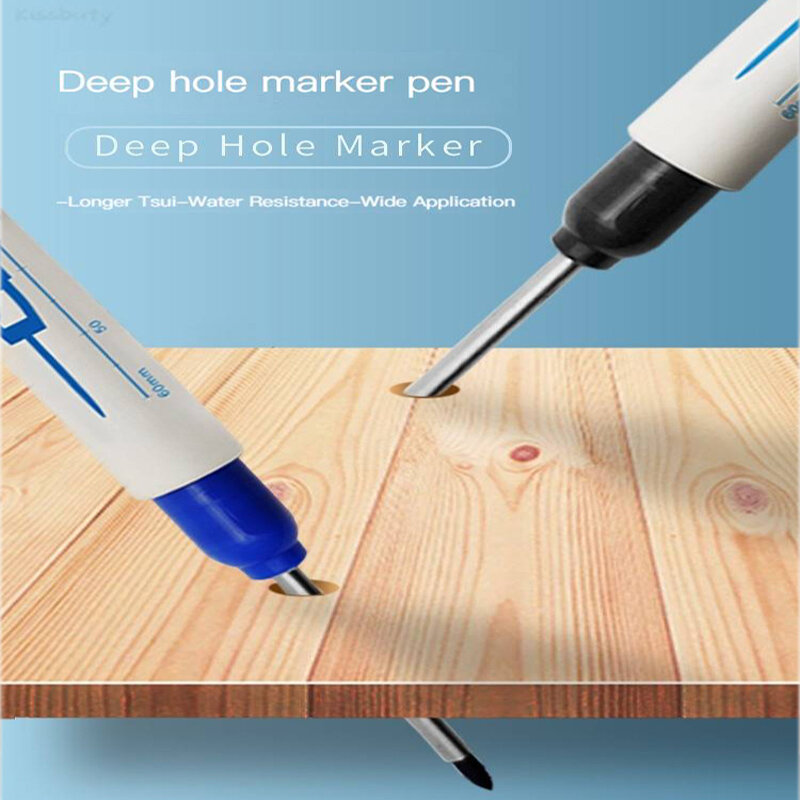 4 قطعة/المجموعة 30 مللي متر رئيس طويل علامات النجار البناء ثقب عميق ماركر أقلام متعددة الأغراض بمناسبة القلم الكتابة أداة