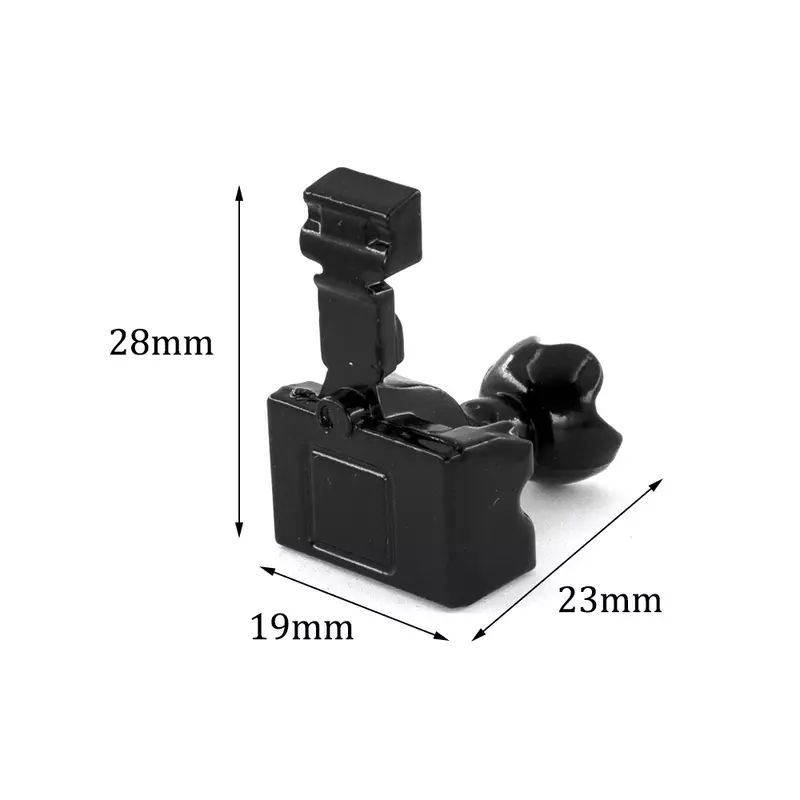 1 قطعة 1/12 بيت الدمية مصغرة المعادن SLR كاميرا محاكاة نموذج لعب للزينة مصغرة دمية الملحقات