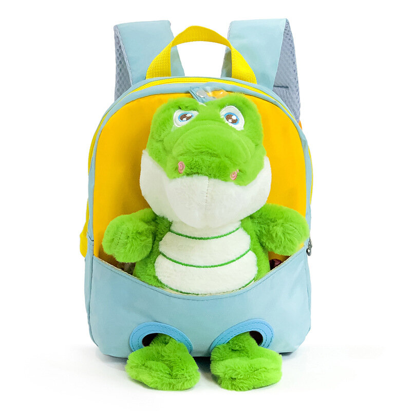 حقائب ظهر تمساح مبتكرة لطيفة للأطفال ، دمية قطيفة قابلة للفصل ، حقيبة ظهر صغيرة للأطفال ، حقائب مدرسية جميلة ، جديدة