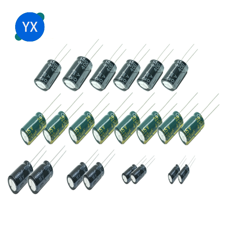 10V 16V 25V 35V 50V 63V الألومنيوم كهربائيا Capacitor2.2 3.3 4.7 5.6 10 22 33 100 220 330 470 1000 2200 3300 4700 6800 10000 فائق التوهج