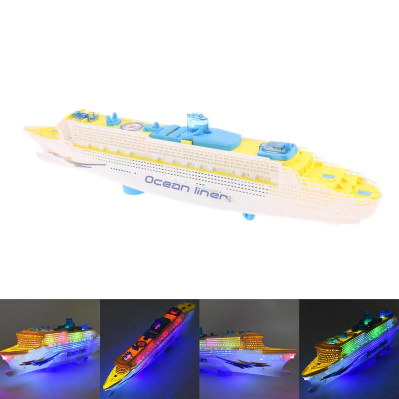 لعبة بطانة المحيط الكهربائية ، أضواء LED وامض ، الأصوات ، سفينة سياحية ، نماذج القوارب