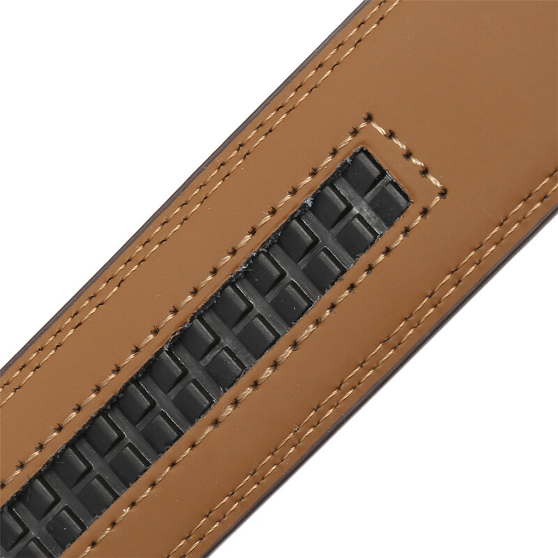 حزام جلد فاخر للرجال مع إبزيم معدني ، أحزمة سقاطة سوداء أوتوماتيكية ، حزام خصر للذكور ، عرض ، جودة عالية ، موضة ، B467