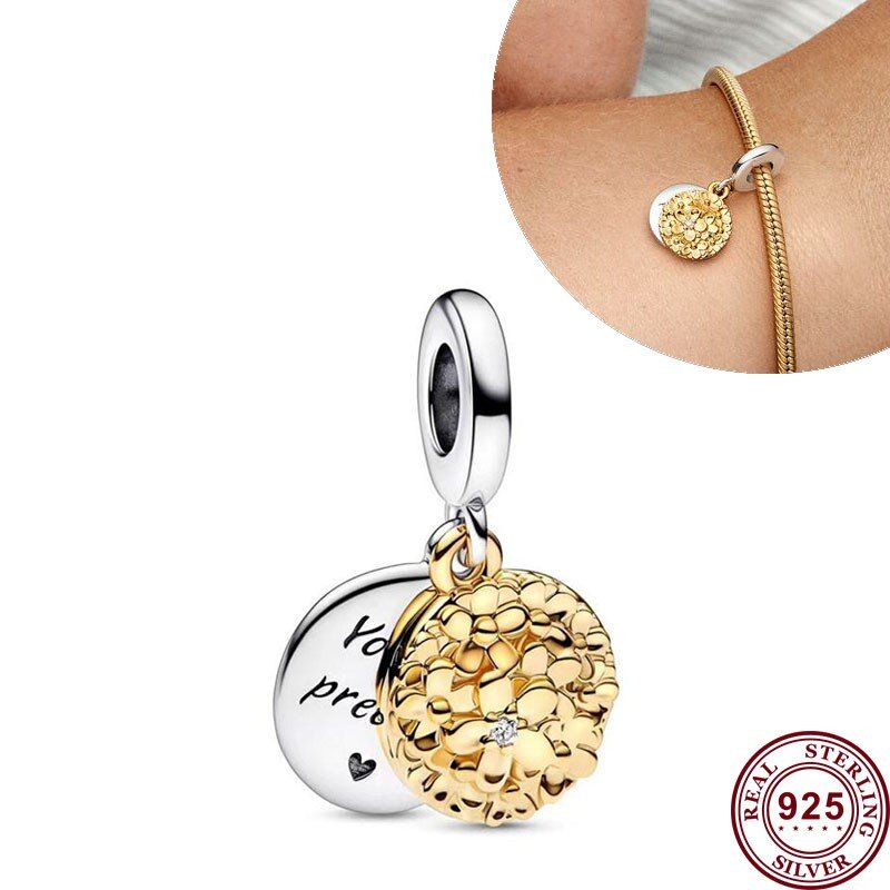 جديد حار 925 الفضة الساطع القلب إلى القلب اتصال الأصلي المرأة قفل شعار Charm تستخدم ل سوار قلادة DIY بها بنفسك مجوهرات