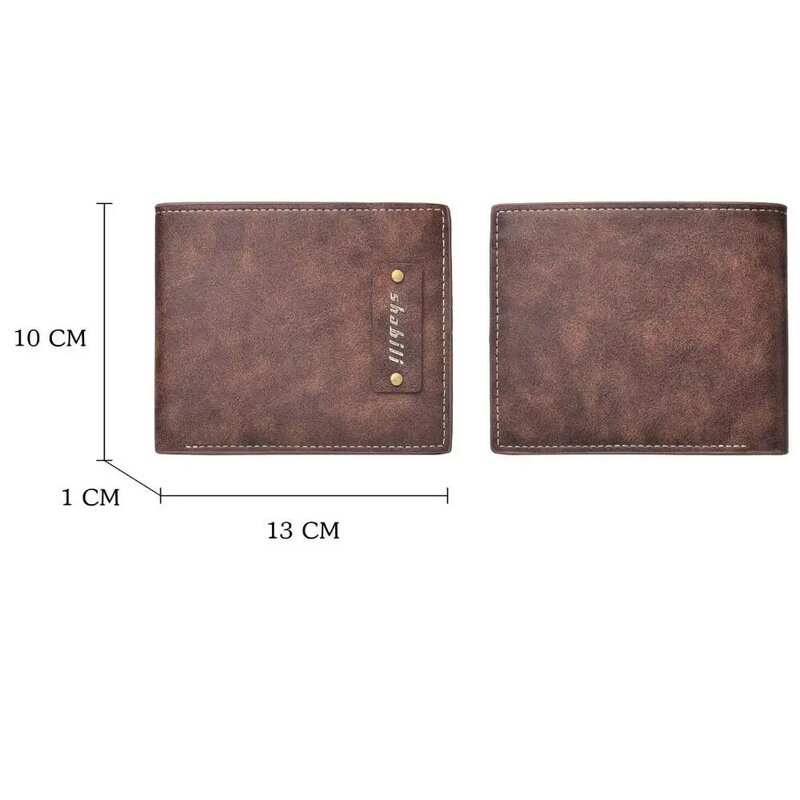 محفظة عملات معدنية متعددة البطاقات من الجلد الصناعي للرجال ، محفظة قصيرة ، حامل بطاقات ، موضة