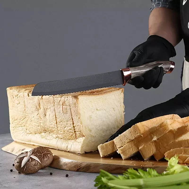 7 قطعة مجموعة سكاكين للمطبخ مع طحن مزورة سكين الطاهي الرخام محكم مقبض أطقم هدايا حامل أداة مع سكين مبراة