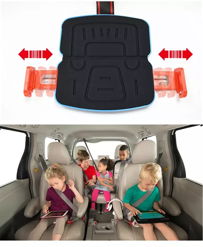 Ifold المحمولة الطفل مقعد السيارة سلامة وسادة جيب السفر طوي الطفل مقاعد سلامة السيارة تسخير انتزاع و الذهاب الداعم