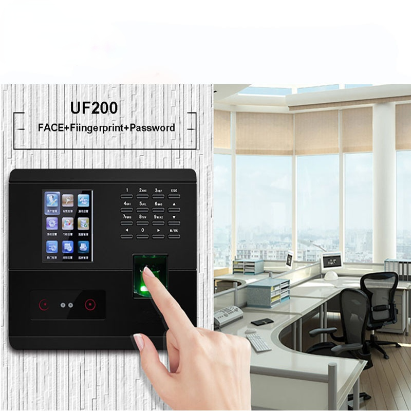 الأصلي UF200 البيومترية نظام الحضور التعرف الذكي USB/Inthernet الوجه وقت الحضور والتحكم في الوصول