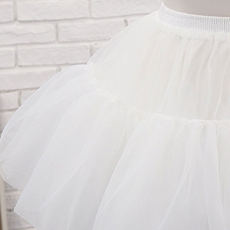 تنورة تنورة كرينولين على شكل حرف A-line ، إكسسوارات الزفاف ، متعددة الطبقات ، تنورة قصيرة من الأورجانزا ، تنورة تحتية كلاسيكية