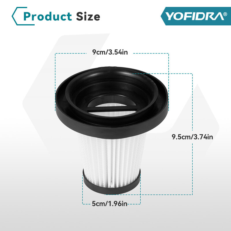 Yofidra-مكنسة كهربائية لاسلكية ، عنصر فلتر ، ملحق مكنسة كهربائية