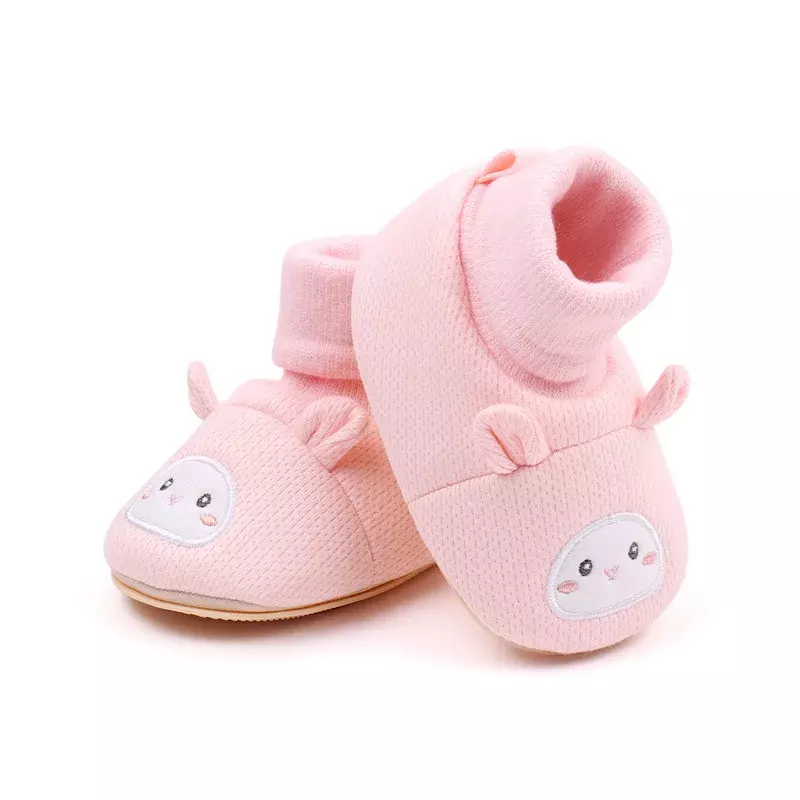 أحذية على شكل حيوانات كرتونية لطيفة للأطفال حديثي الولادة ، أحذية حياكة دافئة للبنات والفتيان ، للرضع والأطفال ، الشتاء