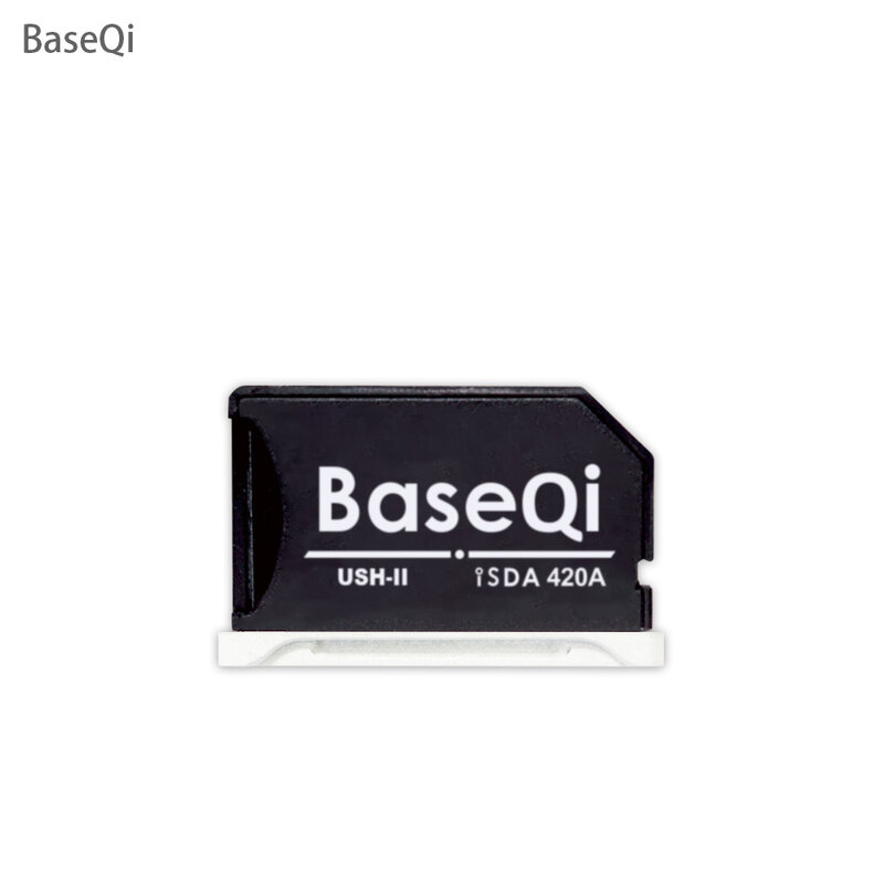BaseQi-Mini Drive لـ MacBook Pro ، MacBook Pro 14 بوصة ، 16 بوصة ، M1 ، M2 ، M3 سنة 2024 ، 23 ، 22 ، 21 ، محول بطاقة Microsd ، مخفي بالكامل