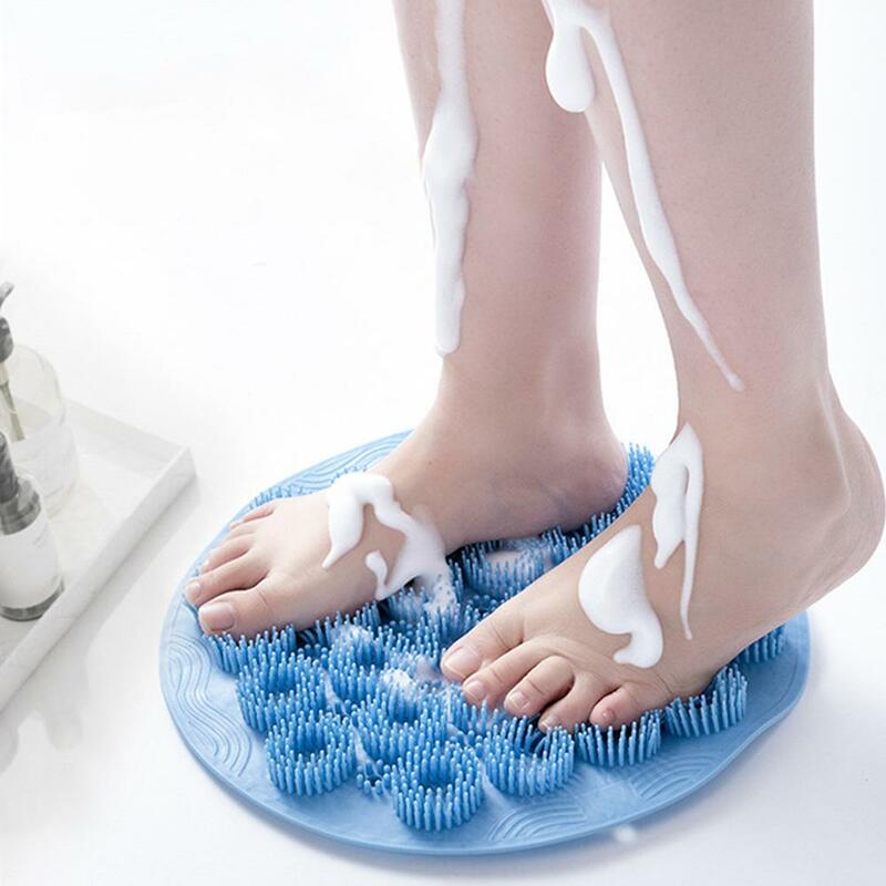 فرشاة غسل القدم متعددة الوظائف ، منظف تدليك الظهر من السيليكون ، قدم غير قابلة للانزلاق نظيفة ، وسادة مضادة للانزلاق ، غسل الحمام