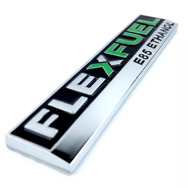 سيارة فليكس الوقود E85 الإيثانول سيارة ملصق ل الطاقة النظيفة مركبة معدنية السيارات الجسم شاحنة فليكسالوقود مائي ثلاثية الأبعاد المعادن