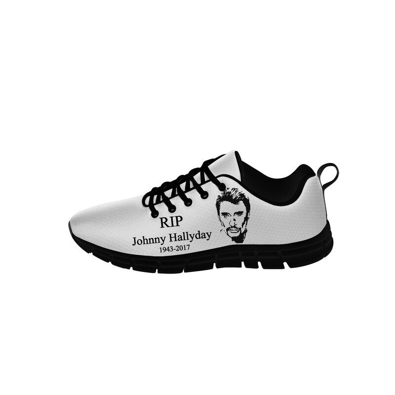 جوني هاليداي أحذية رياضية عالية الجودة للرجال والنساء المراهقات أحذية قماشية غير رسمية قماش الاحذية ثلاثية الأبعاد طباعة خفيفة الوزن حذاء أسود