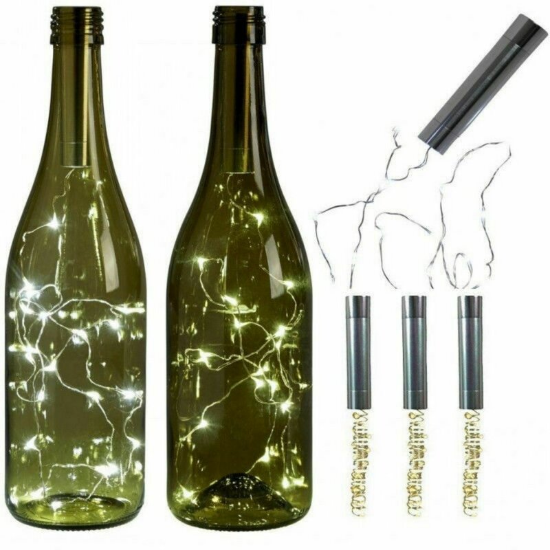 1/1.5/2M LED الفلين على شكل إضاءة علي شكل الزجاجة زجاجة نبيذ النجوم سلسلة ضوء لمهرجان الزفاف عيد الميلاد حفلة ديكور الجنية أضواء ليلية