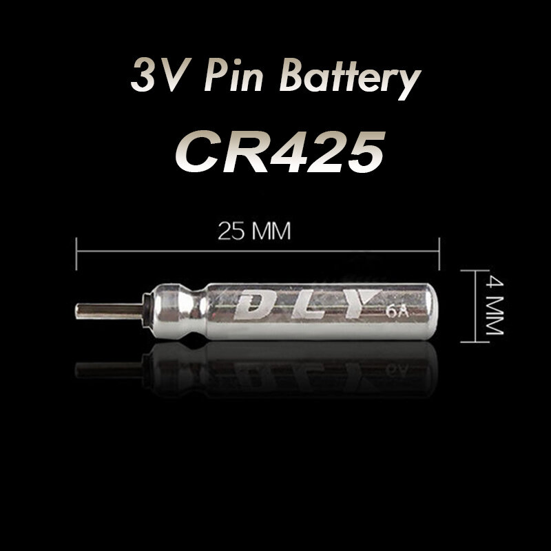 CR425 بطارية الصيد الكهربائية يطفو ، 3 فولت دبوس خلايا الليثيوم ، LED ضوء الليل ، اكسسوارات الصيد ، 100 قطعة لكل مجموعة