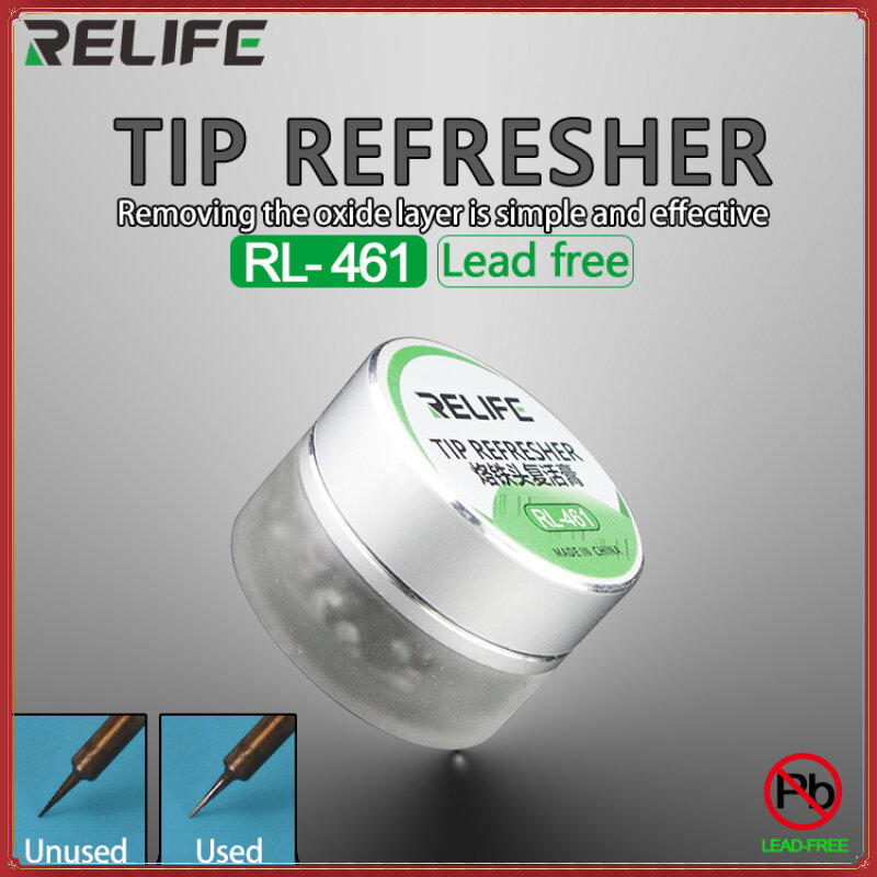 RELIFE-لحام الحديد تلميح الأنظف تجديد ، وإزالة طبقة أكسيد نصائح لحام ، واستعادة وتحديث أدوات إصلاح ، RL-461