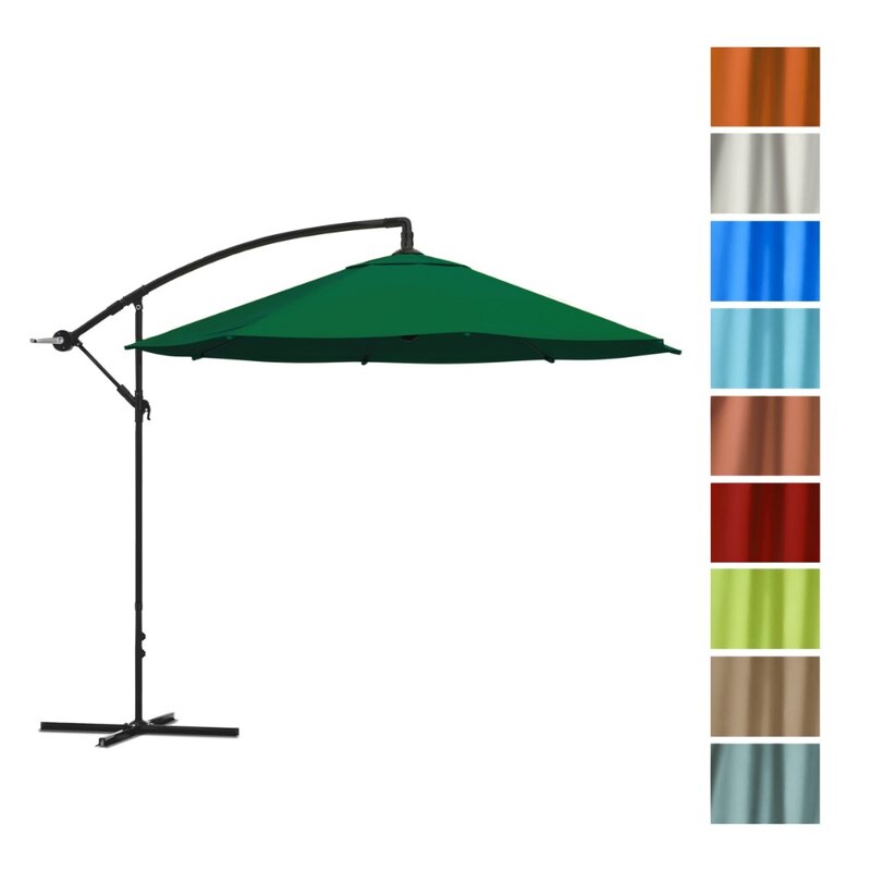 مظلة فناء ناتئ من الألومنيوم ، سهلة كرنك ، 10 قدم