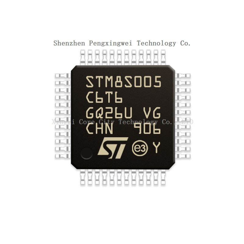 Stm stm8 stm8s stm8s005 c6t6 stm8s005c6t6 lqfp-48 متحكم (mcu/mpu/sic) cpu/cpu/sop ، 100% أصلي ، جديد ، متوفر