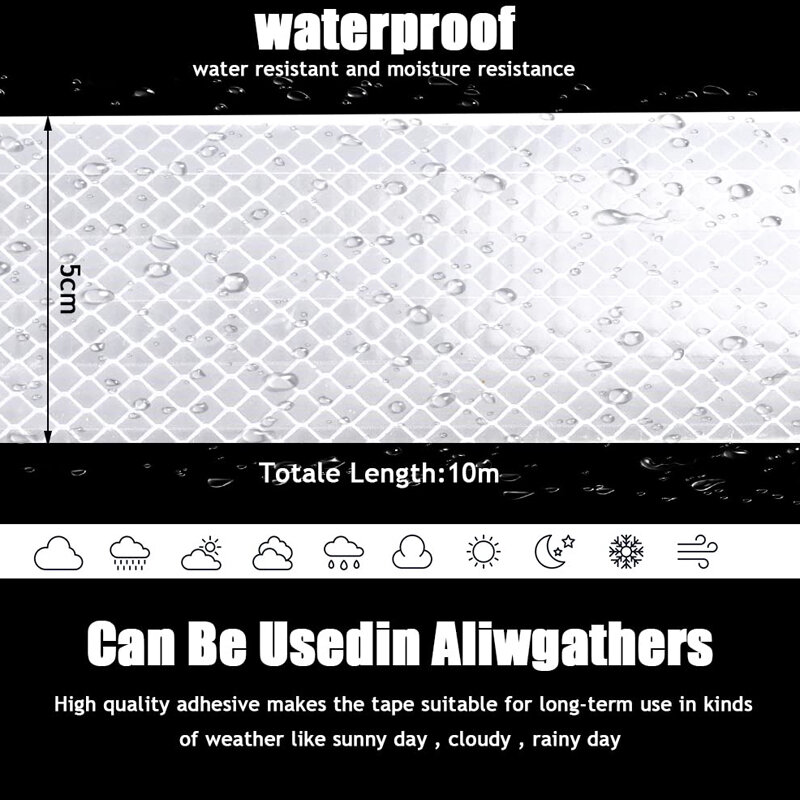 ملصق شريط عاكس مقاوم للماء للسيارة والشاحنات ، ذات جودة عالية