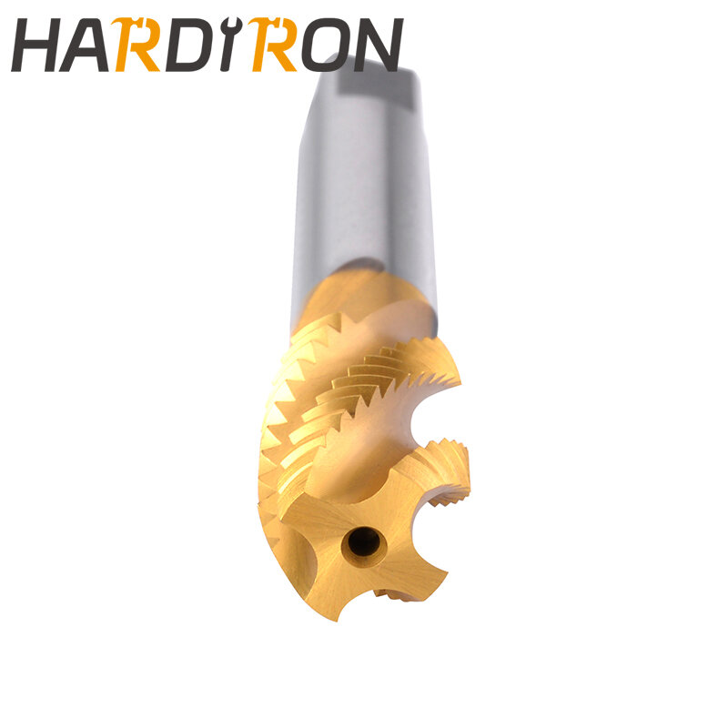 هارديرون M2.5x0.45 دوامة الناي الحنفية ، HSS التيتانيوم طلاء M2.5x0.45 دوامة الناي التوصيل خيوط الحنفية
