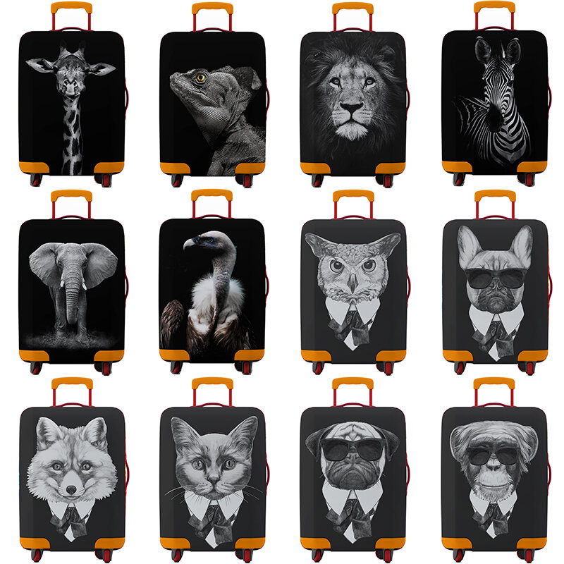 غطاء حماية مرن سميك لأمتعة الحيوانات ، بدلة بسحاب ، أغطية حقيبة سفر ، حقيبة تروللي ، إكسسوارات سفر ، حقيبة 18 بوصة إلى 32 بوصة