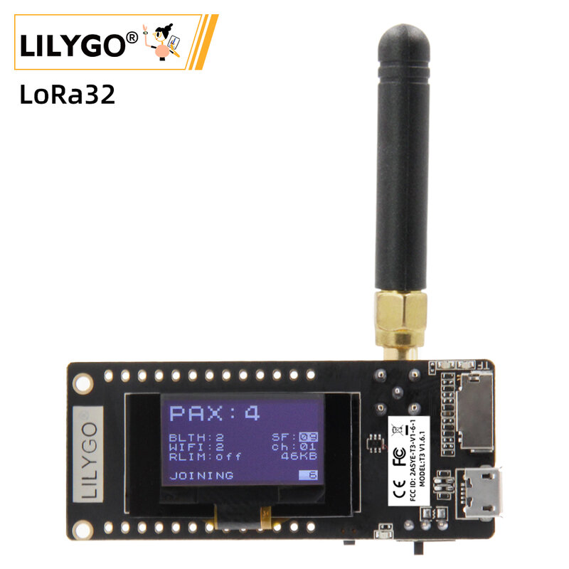 ليليغو®وحدة بطاقة SD لاسلكية ، بلوتوث ، واي فاي ، ESP-32 ، TTGO ، LoRa32 ، V2.1 ، 1.6 ، الإصدار 433 ، 868 ، 915Mhz ، OLED ، 0.96 "، SMA