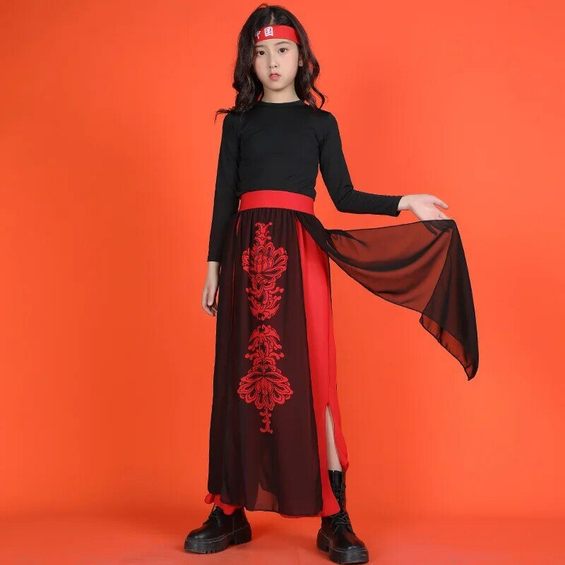 أطفال Hanfu الدعاوى الملابس الصينية التقليدية للفتيات الفتيان مدرسة الأطفال مرحلة أداء الزي زي