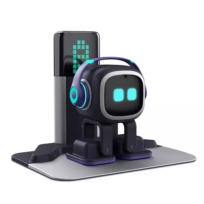 روبوت Emo Pet رفيق ذكي ، اتصال عاطفي AI ، صوت مستقبلي ، ألعاب تزيين سطح المكتب المنزلي ، هدية