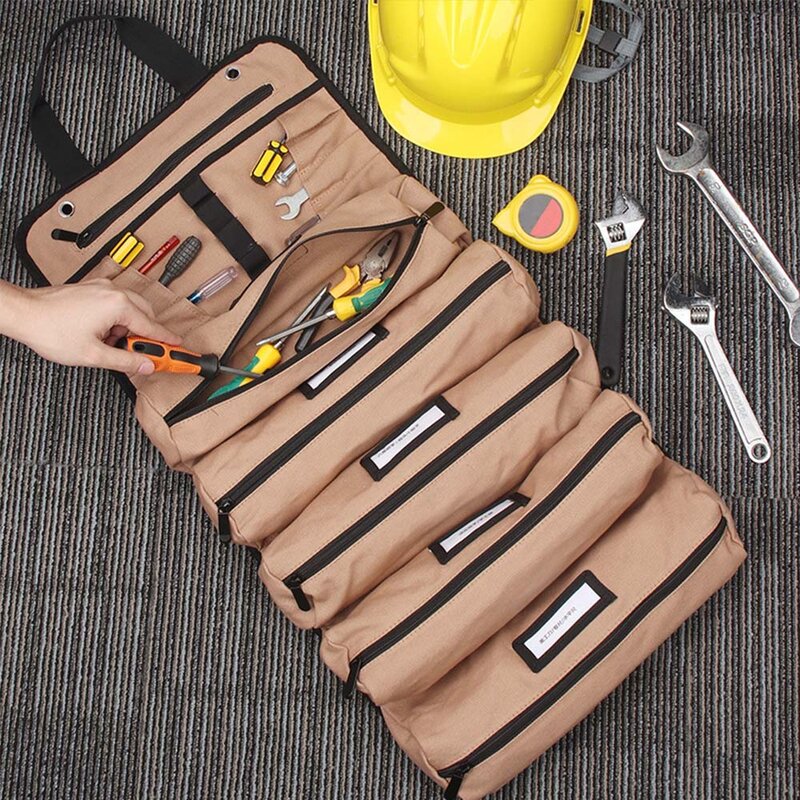 المهنية متعددة الأغراض أداة حقيبة عالية الجودة متعددة جيب أدوات الأجهزة الحقيبة نشمر أدوات صغيرة محمولة المنظم حقيبة