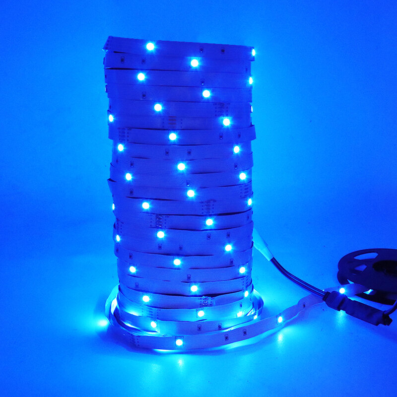 شريط إضاءة LED RGB 5 فولت 5050 شريط مرن 5 متر 10 متر 15 متر مصباح صمام ثنائي 0.5 متر 1 متر 2 متر للديكور المنزلي أضواء خلفية للتلفاز للإضاءة الليلية