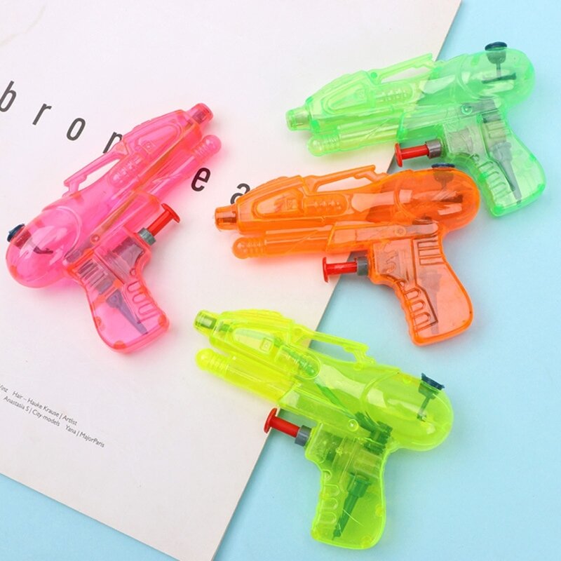 5 قطع البلاستيك بندقية ماء بخ بندقية ماء للأطفال لعبة البنادق البلاستيكية لون عشوائي للخارجية شاطئ حمام سباحة