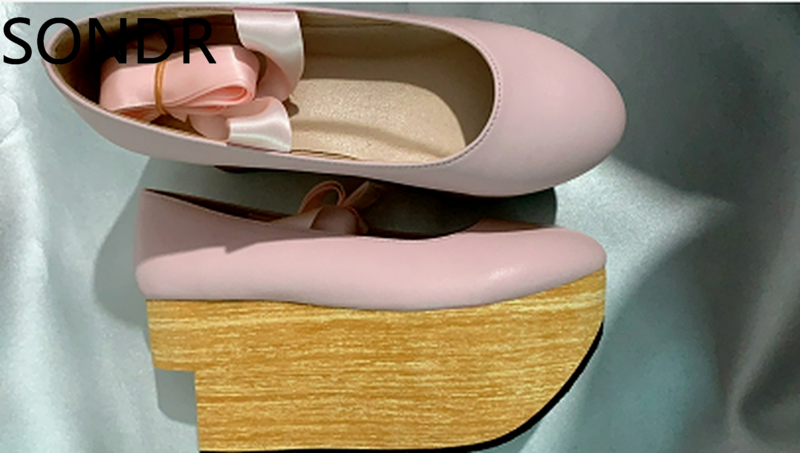 أحذية هالويين للحصان هزاز للنساء ، صنادل بكعب عالي ، حمالات متقاطعة ، زواحف تسد ، هاراجوكو اليابانية ، 2023