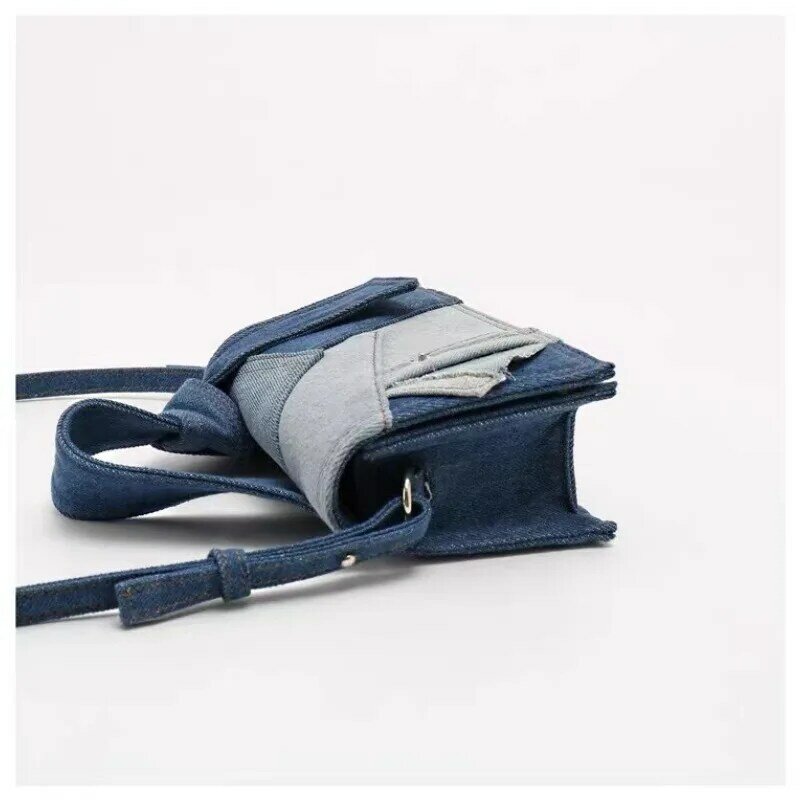 حقيبة يد جينز متقاطعة مع الجسم للنساء ، حقيبة كتف متعددة الاستخدامات ، حقيبة كاجوال راقية ، جديدة ، * *