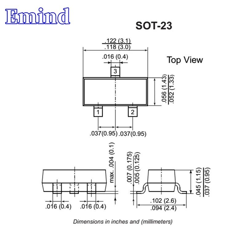 200/500/1000/2000/3000 قطعة MMBTA63 SMD ترانزستور SOT-23 بصمة 2U 30 فولت/500mA PNP دارلينجتون ترانزستور مكبر للصوت ثنائي القطب