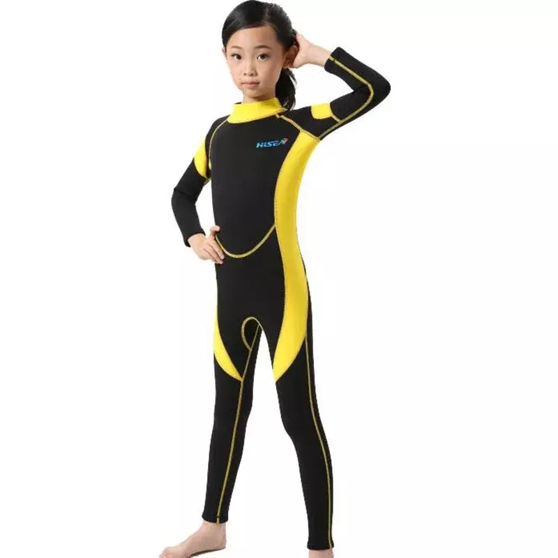 ملابس الأطفال من النيوبرين ، بدلات السباحة للأطفال ، بأكمام طويلة ، صبيان وبنات ركوب الأمواج ، طفح الحرس ، غص ، 2.5 مللي متر ، 1 قطعة