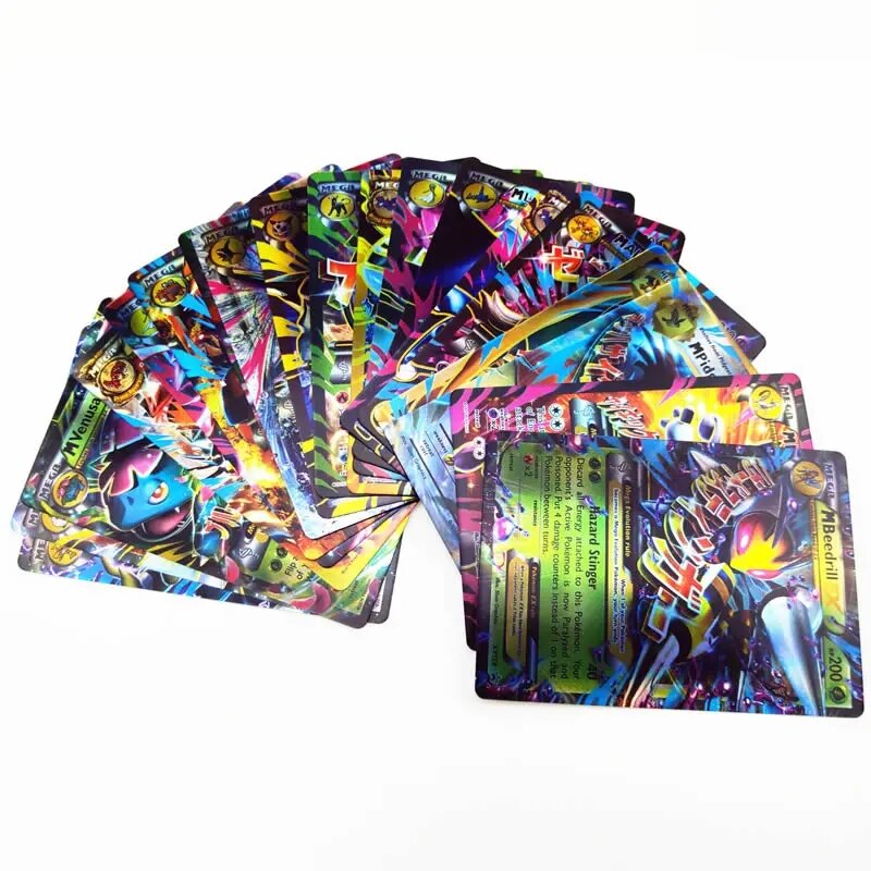 بوكيمون بطاقة طاقة فريق العلامة ، بطاقة إكس جي إكس ، معركة الأطفال ، النسخة الإنجليزية ، لعبة مشرقة ، الأكثر مبيعا ، تومي ، 120 قطعة