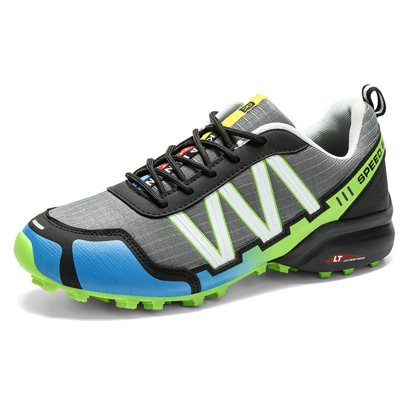 SMS الرجال في الهواء الطلق حذاء للسير مسافات طويلة تسلق الرياضة تنفس أحذية رياضية التكتيكية الصيد حذاء ارتحال شبكة الصيف المضادة للانزلاق المدربين