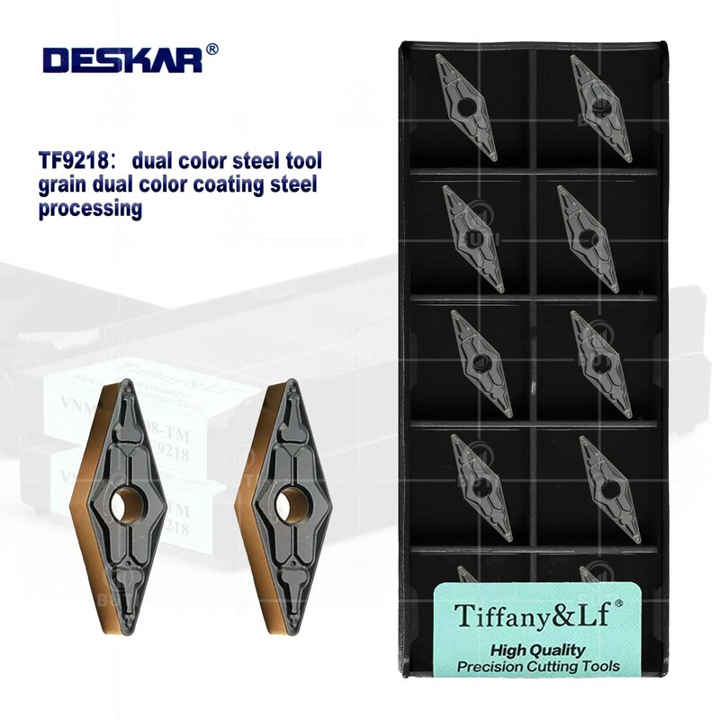 أداة تحول إدراج كربيد ديسكار ، أداة مخرطة باستخدام الحاسب الآلي لقطع الفولاذ ، قاطع لمعالجة الفولاذ ، أصلي ، أو TF9218