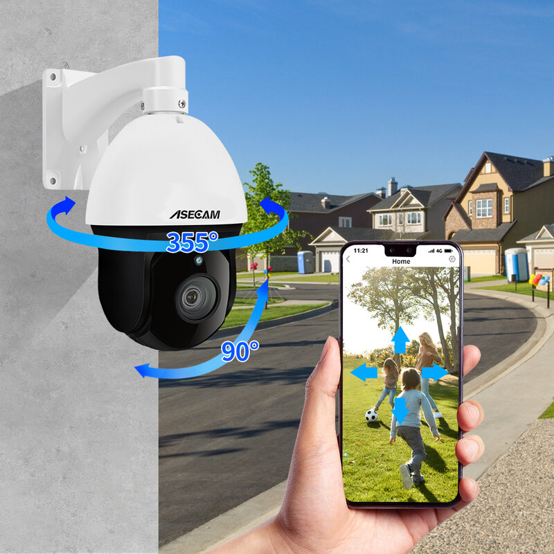 كاميرا CCTV مع تكبير بصري ، كشف السيارة ، كاميرا أمان ، متوافقة مع Hikvision ، متوافق مع Hikvision ، 8MP ، 4K ، IP ، PTZ ، 30X ، CCTV ، Onvif ، H.265