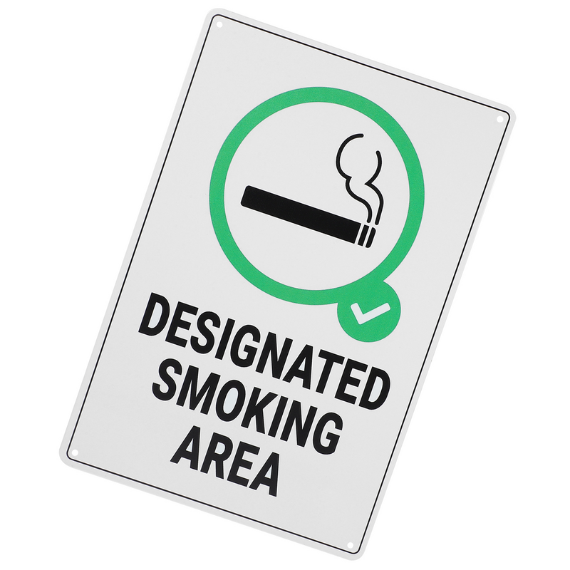 علامة مؤشر منطقة التدخين المنزلية ، طباعة واضحة ، لوحة منطقة تدخين الجدار العملية