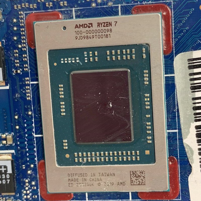 لوحة أم للكمبيوتر المحمول HP ، ، ، ، DAG3ECMBCD0 مع Ryzen 7 من وحدة المعالجة المركزية ، ، RTX2060 ، تم اختبارها ، جيدة
