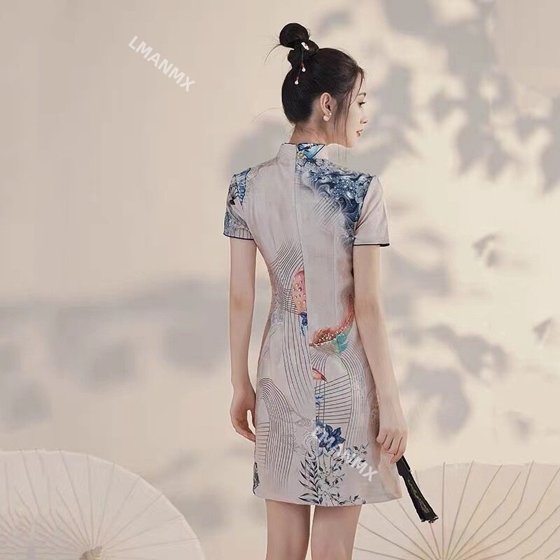 فستان شيونغمز الصيني التقليدي ، مزاجه الراقي ، خمر ، جديد ،