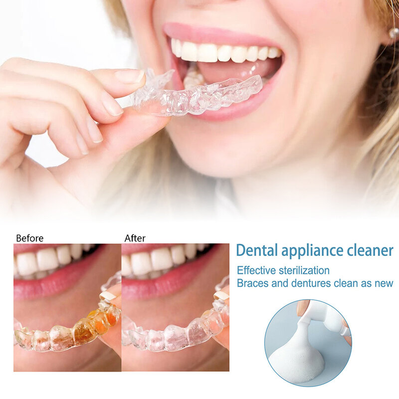 عوامل تنظيف الأسنان كاذبة سهلة الاستخدام فعالة طحن الأسنان